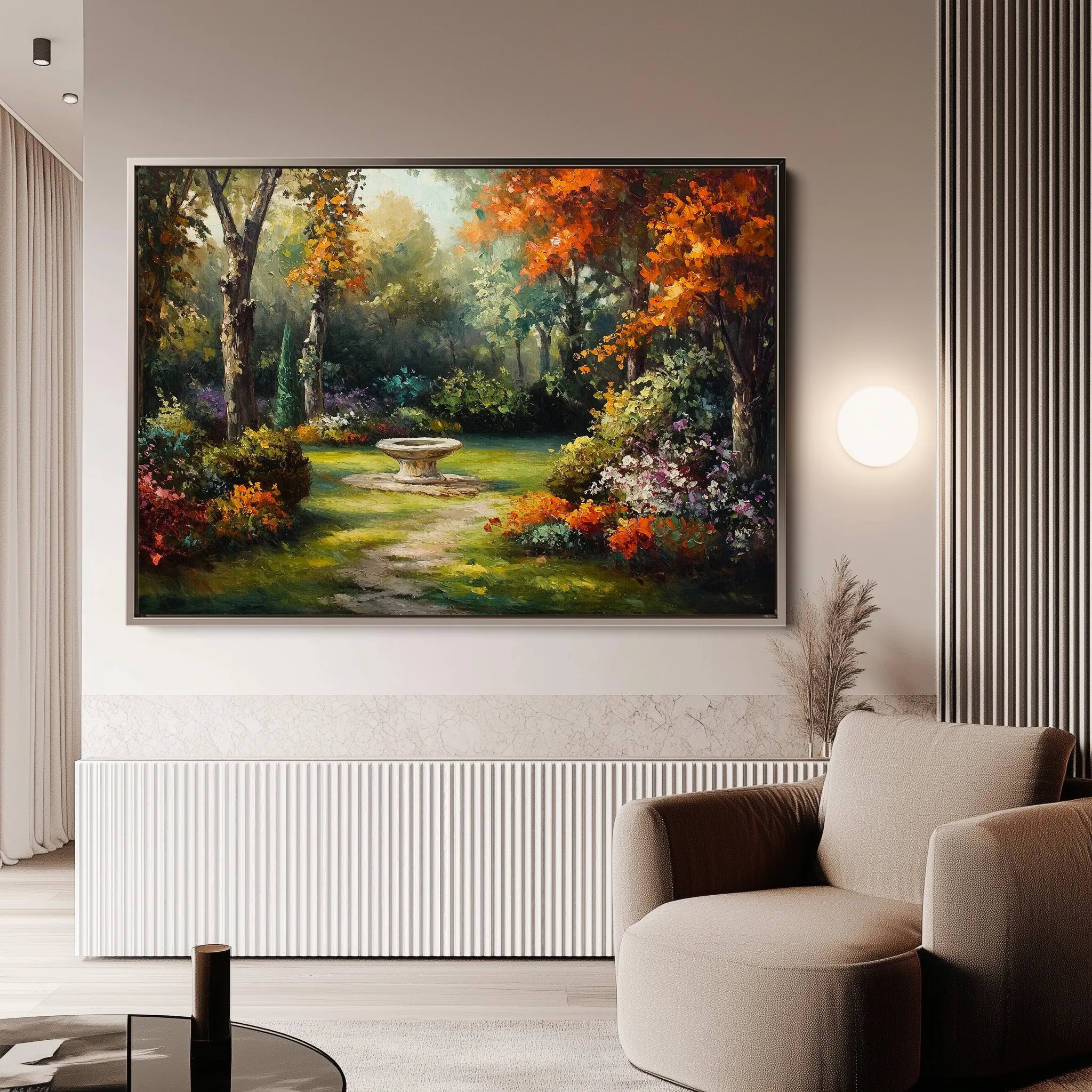 Landscape 198 Canvas Art 60 x 40 cm / Black