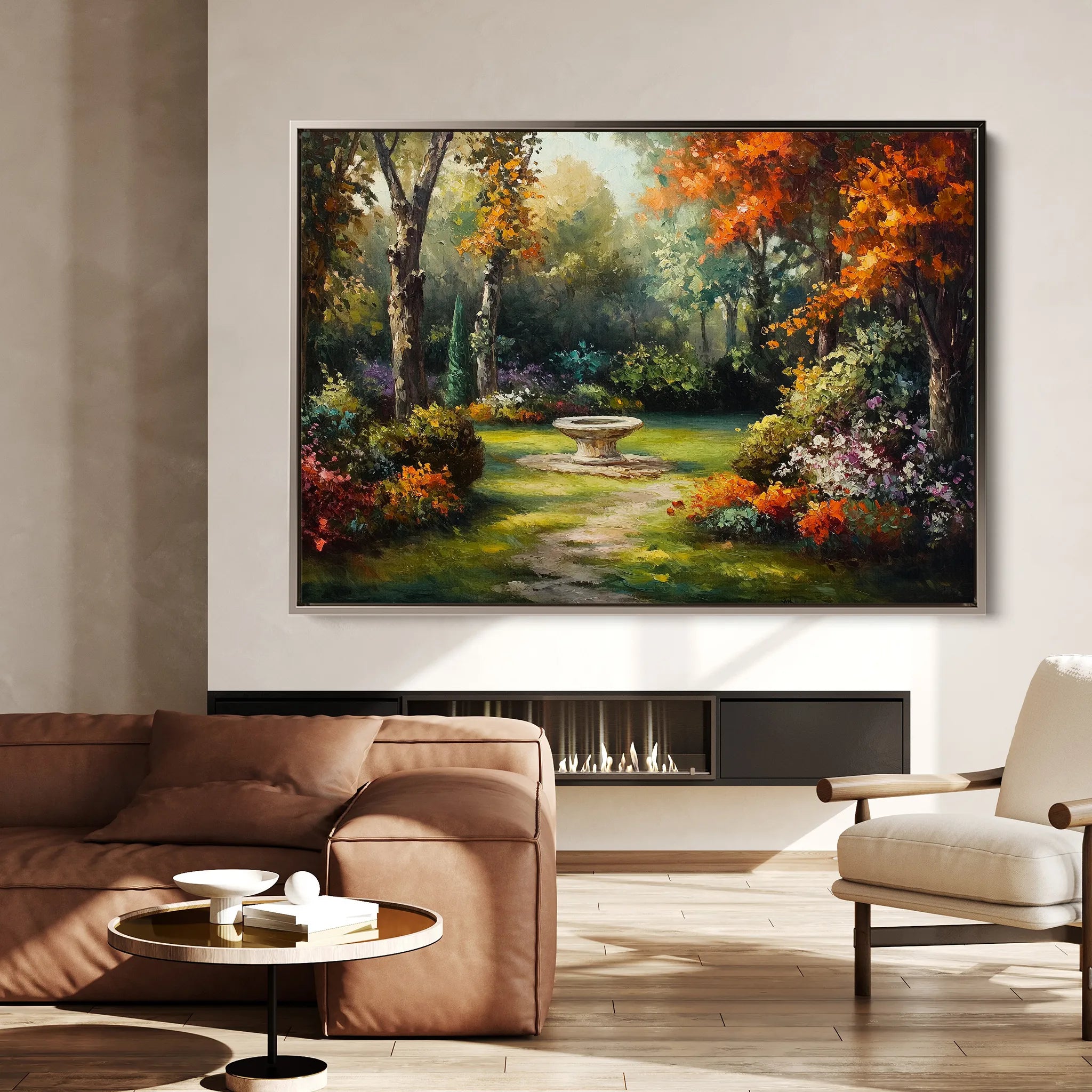 Landscape 198 Canvas Art 60 x 40 cm / Black