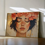 Portrait 198 Canvas Art 60 x 40 cm / Black
