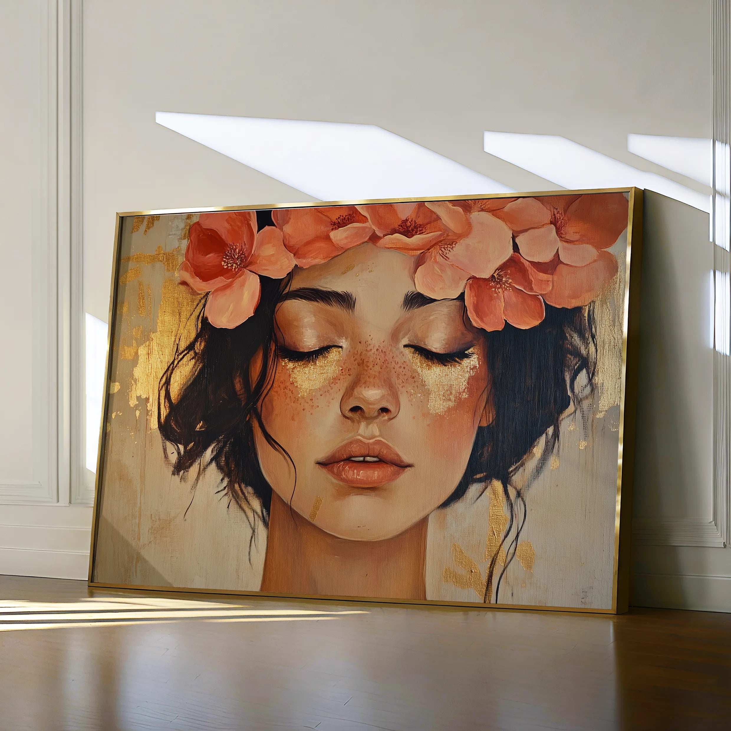 Portrait 198 Canvas Art 60 x 40 cm / Black