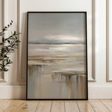 Abstract 1980 Canvas Art 60 x 40 cm / Black