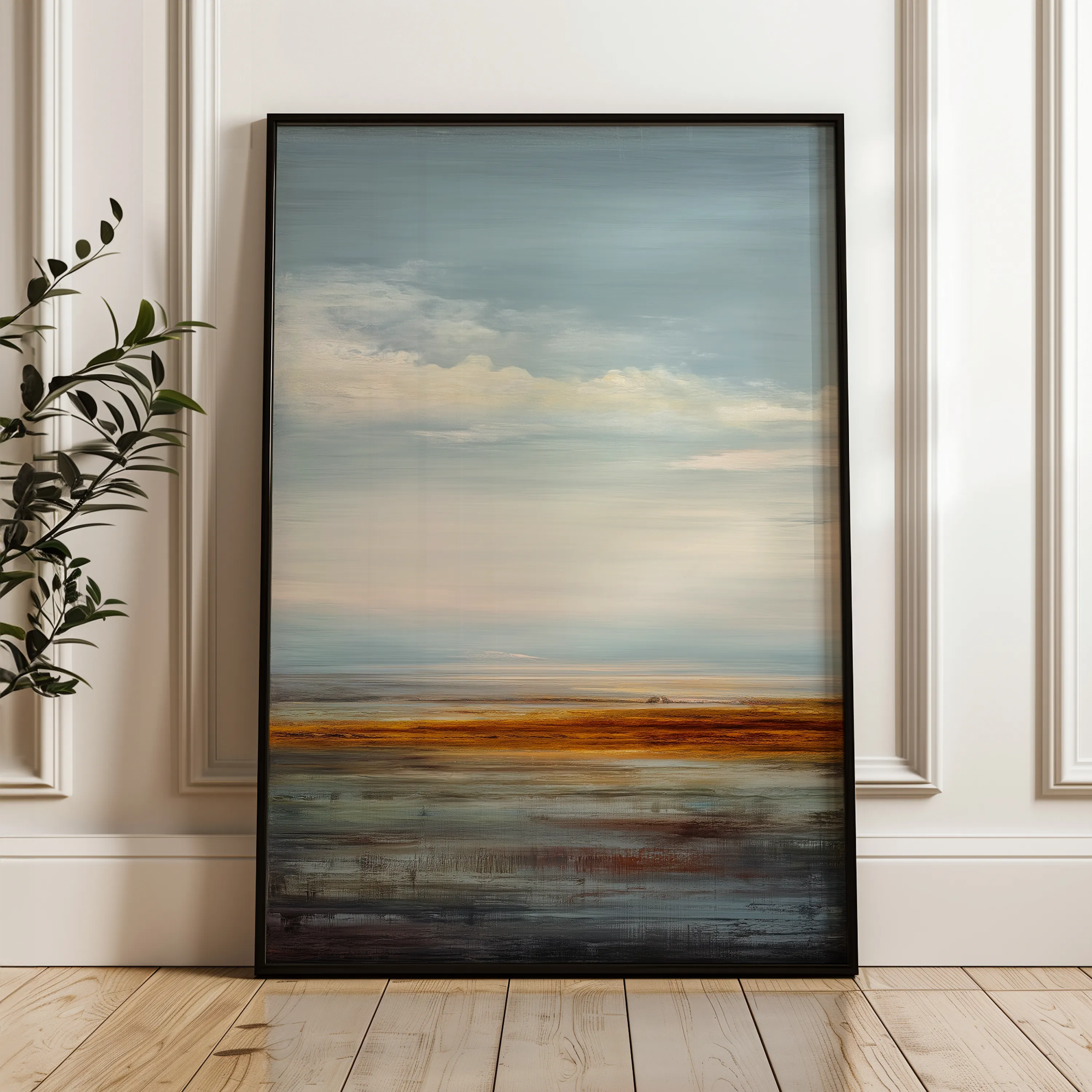 Abstract 1981 Canvas Art 60 x 40 cm / Black
