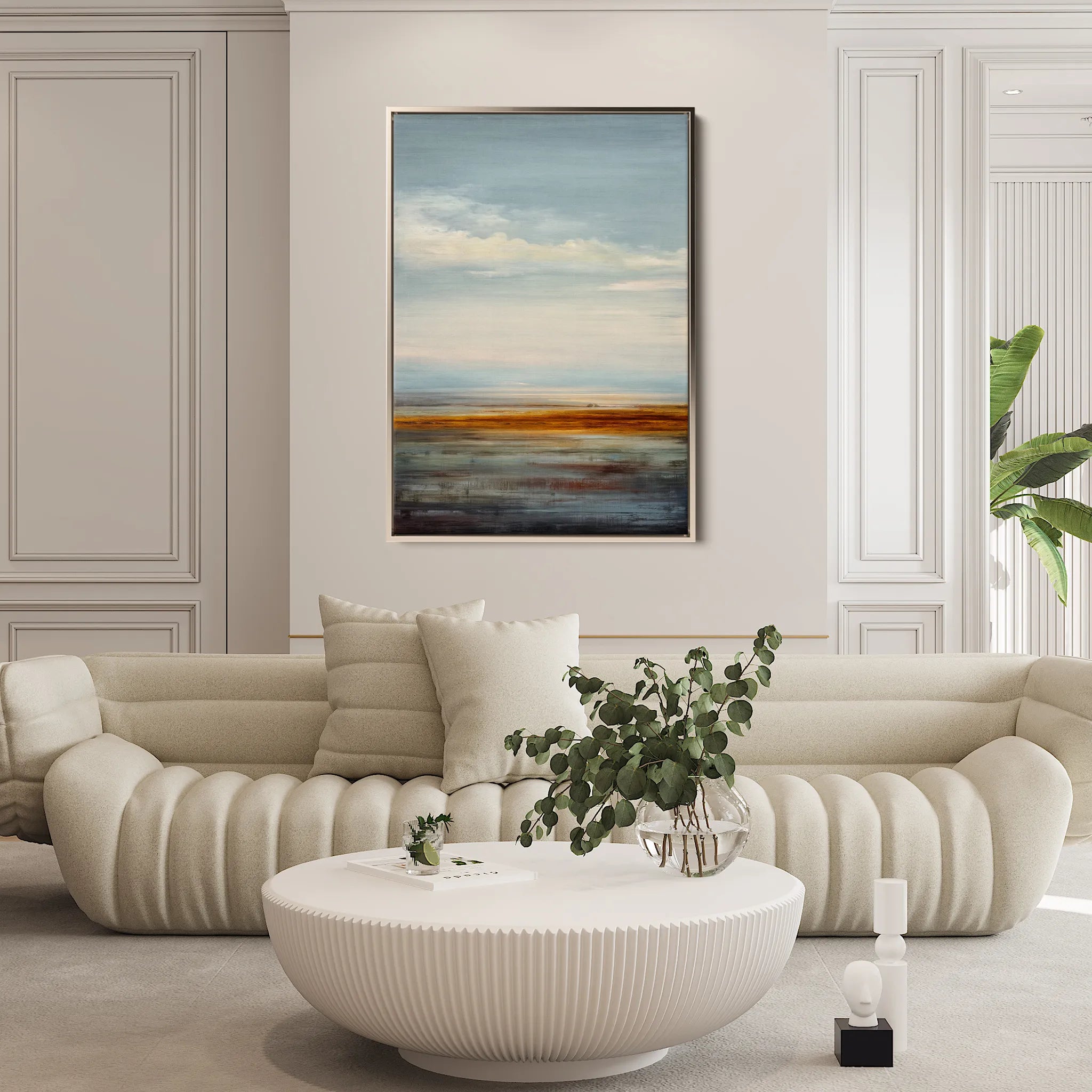 Abstract 1981 Canvas Art 60 x 40 cm / Black