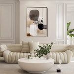 Abstract 1982 Canvas Art 60 x 40 cm / Black