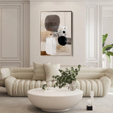 Abstract 1982 Canvas Art 60 x 40 cm / Black