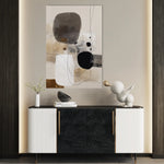 Abstract 1982 Canvas Art 60 x 40 cm / Black