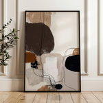 Abstract 1983 Canvas Art 60 x 40 cm / Black