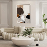 Abstract 1983 Canvas Art 60 x 40 cm / Black