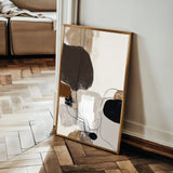 Abstract 1983 Canvas Art 60 x 40 cm / Black
