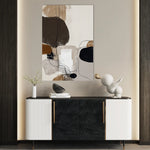 Abstract 1983 Canvas Art 60 x 40 cm / Black