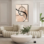 Abstract 1984 Canvas Art 60 x 40 cm / Black