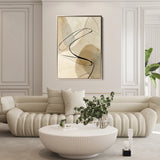 Abstract 1985 Canvas Art 60 x 40 cm / Black