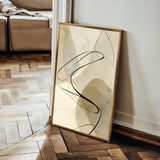 Abstract 1985 Canvas Art 60 x 40 cm / Black