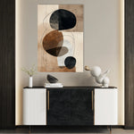 Abstract 1986 Canvas Art 60 x 40 cm / Black