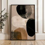 Abstract 1987 Canvas Art 60 x 40 cm / Black