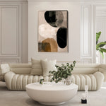Abstract 1987 Canvas Art 60 x 40 cm / Black