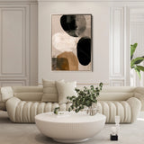 Abstract 1987 Canvas Art 60 x 40 cm / Black