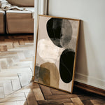 Abstract 1987 Canvas Art 60 x 40 cm / Black