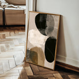 Abstract 1987 Canvas Art 60 x 40 cm / Black