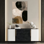 Abstract 1987 Canvas Art 60 x 40 cm / Black