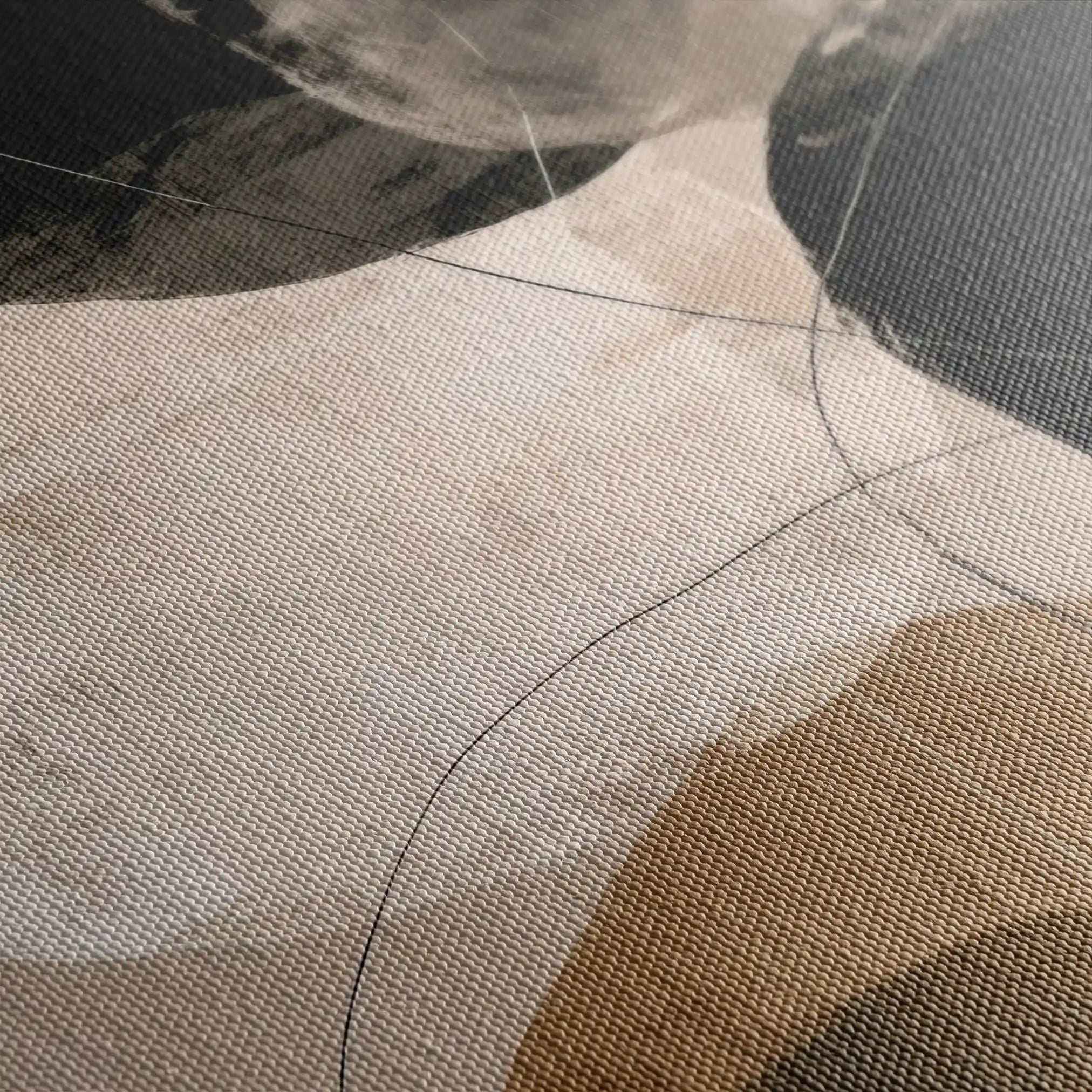 Abstract 1987 Canvas Art 60 x 40 cm / Black