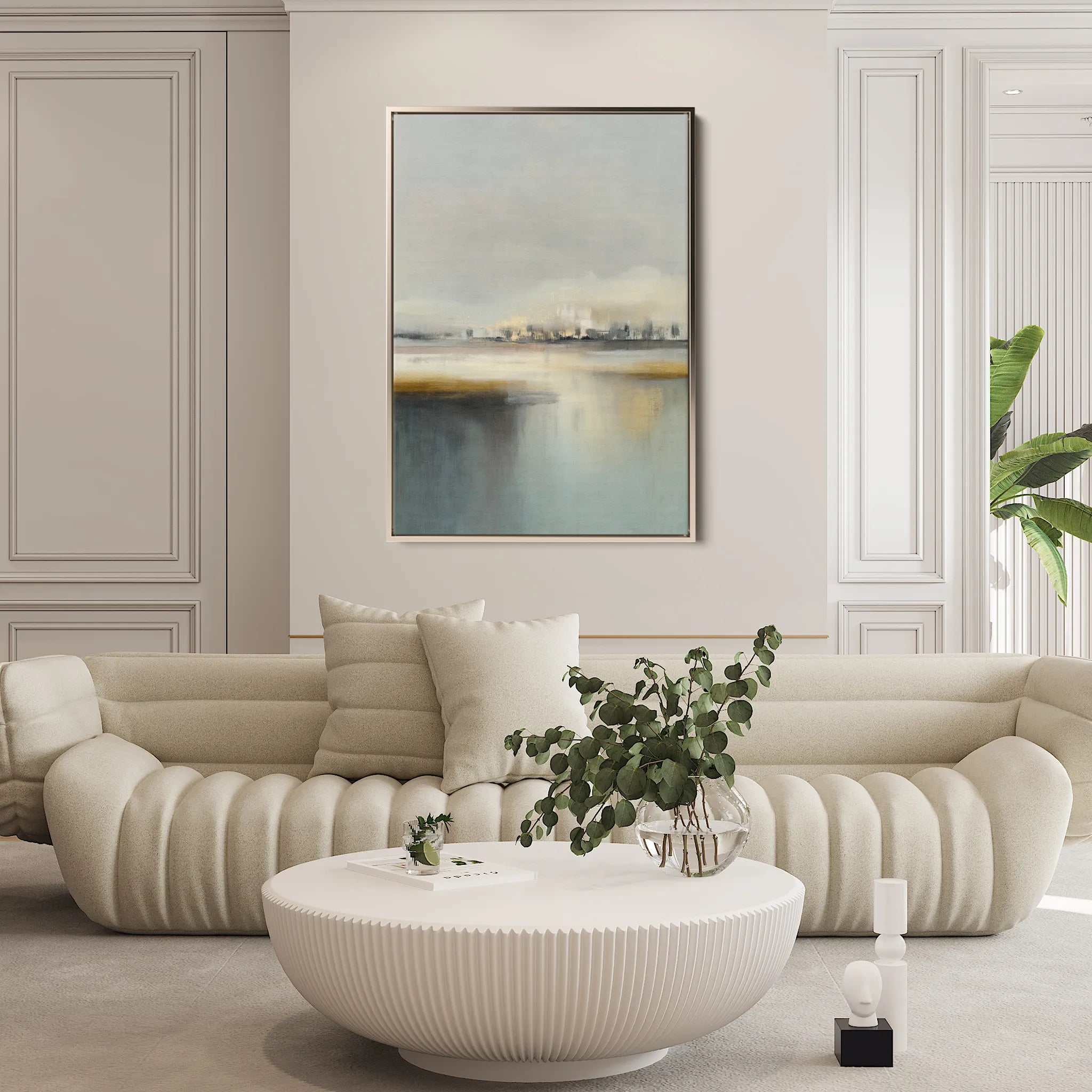 Abstract 1988 Canvas Art 60 x 40 cm / Black