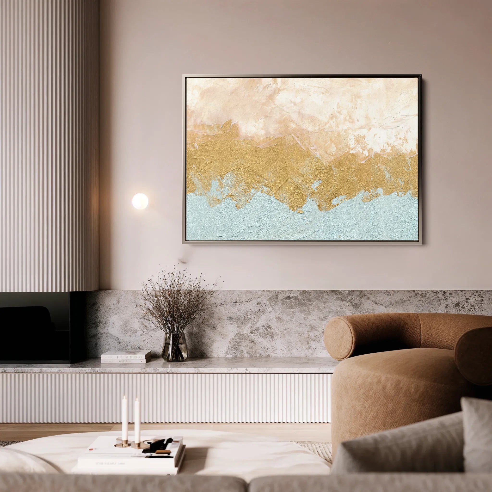Abstract 199 Canvas Art 60 x 40 cm / Black