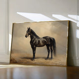 Horses 199 Canvas Art 60 x 40 cm / Black