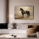 Horses 199 Canvas Art 60 x 40 cm / Black