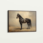 Horses 199 Canvas Art 60 x 40 cm / Black