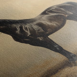 Horses 199 Canvas Art 60 x 40 cm / Black