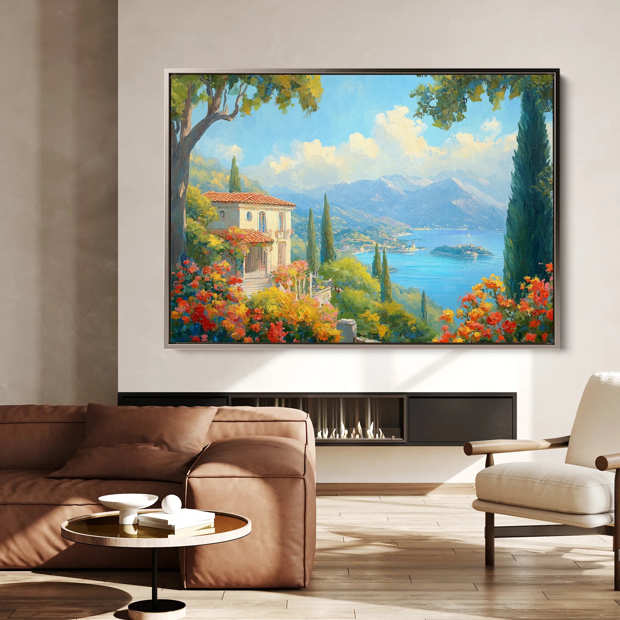 Landscape 199 Canvas Art 60 x 40 cm / Black