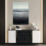 Abstract 1990 Canvas Art 60 x 40 cm / Black