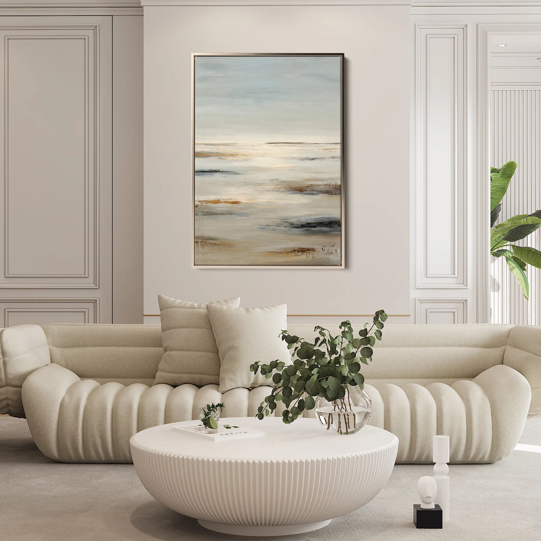 Abstract 1993 Canvas Art 60 x 40 cm / Black