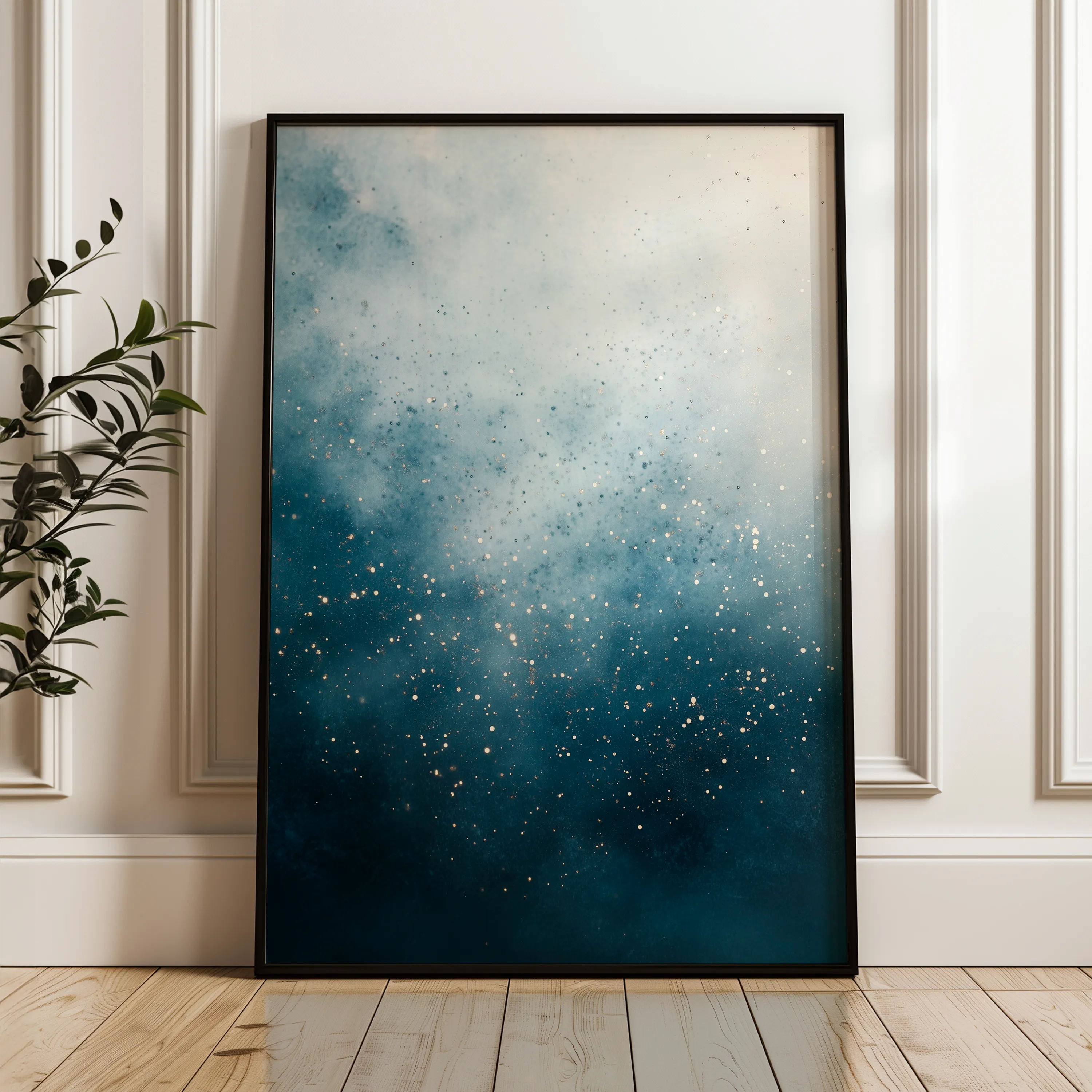Abstract 1995 Canvas Art 60 x 40 cm / Black