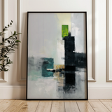 Abstract 1999 Canvas Art 60 x 40 cm / Black