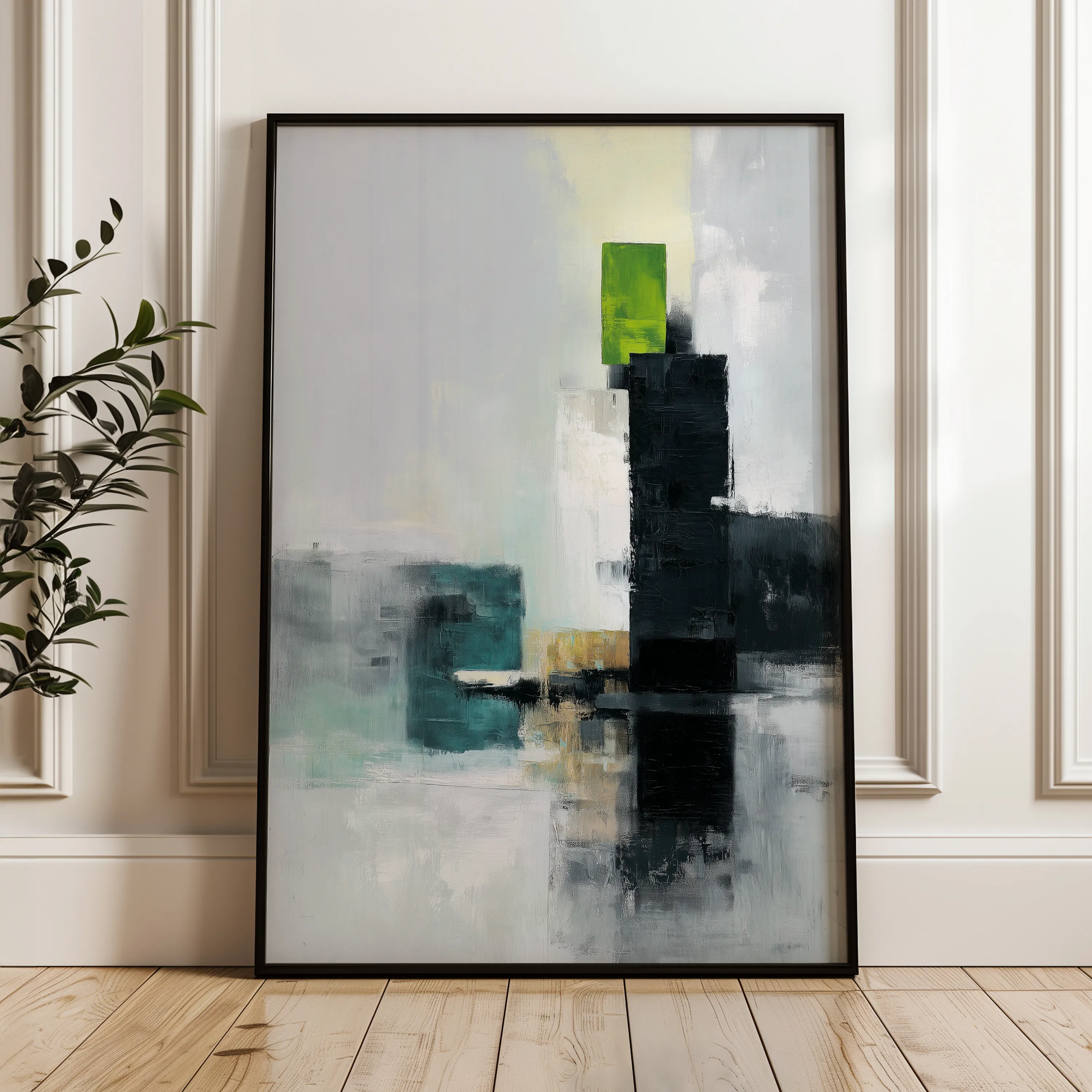 Abstract 1999 Canvas Art 60 x 40 cm / Black