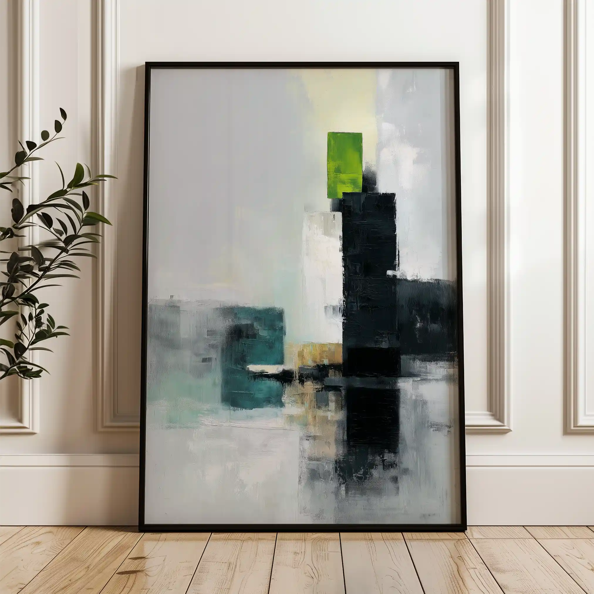 Abstract 1999 Canvas Art 60 x 40 cm / Black