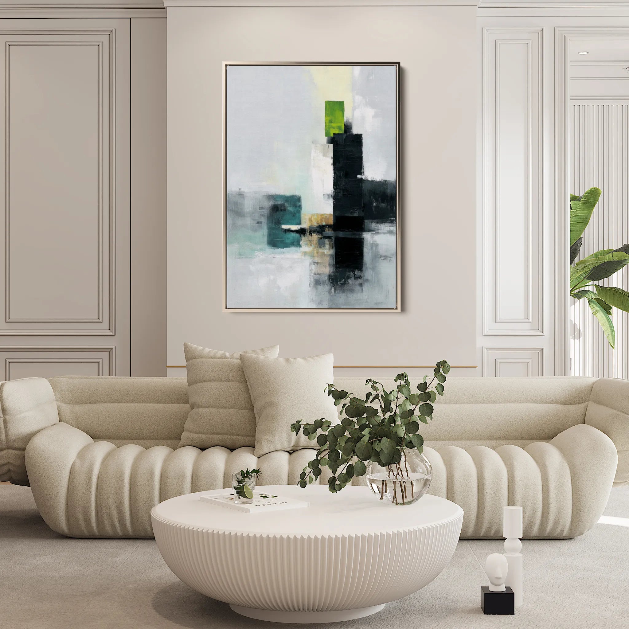 Abstract 1999 Canvas Art 60 x 40 cm / Black