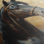 Horses 200 Canvas Art 60 x 40 cm / Black