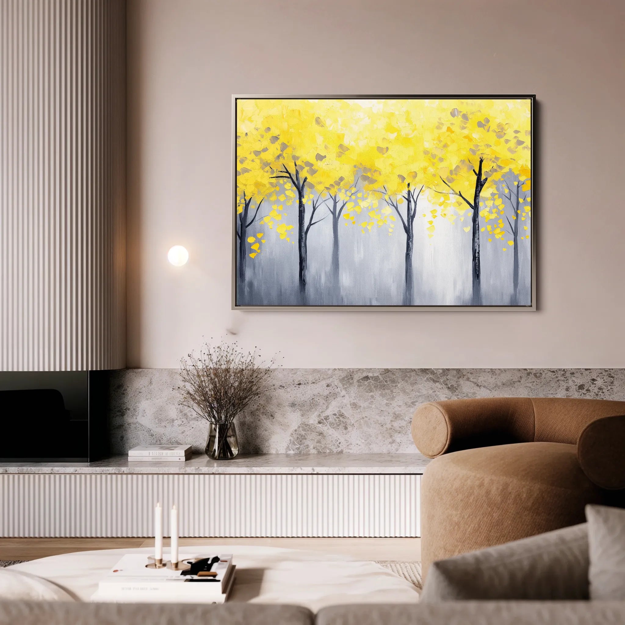 Landscape 200 Canvas Art 60 x 40 cm / Black