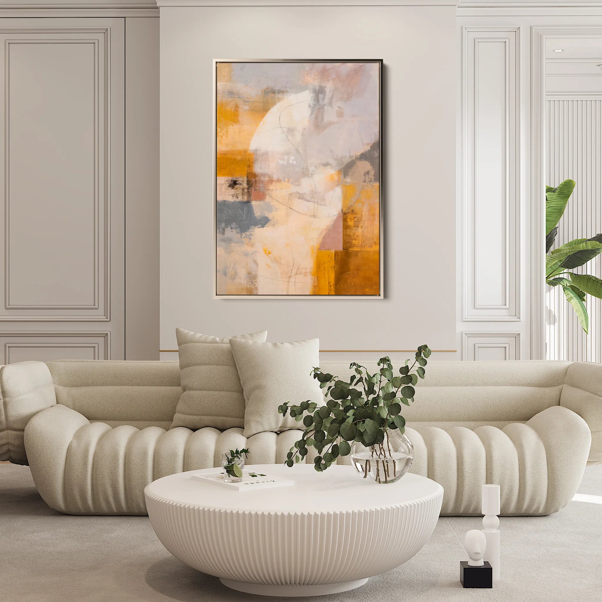 Abstract 2001 Canvas Art 60 x 40 cm / Black