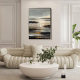 Abstract 2003 Canvas Art 60 x 40 cm / Black
