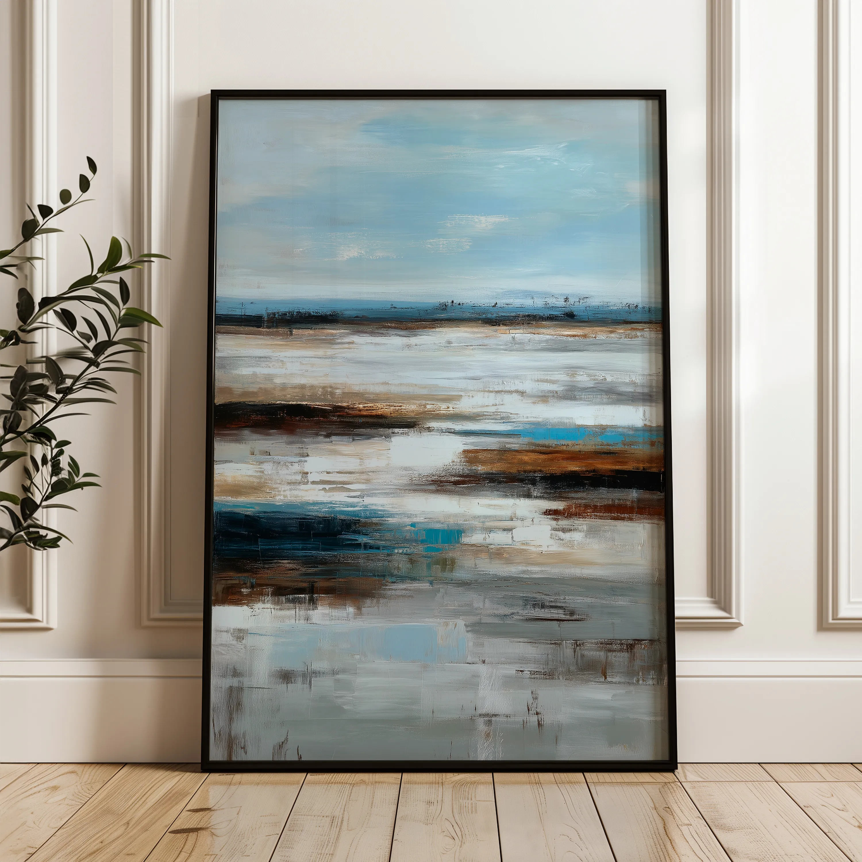 Abstract 2005 Canvas Art 60 x 40 cm / Black
