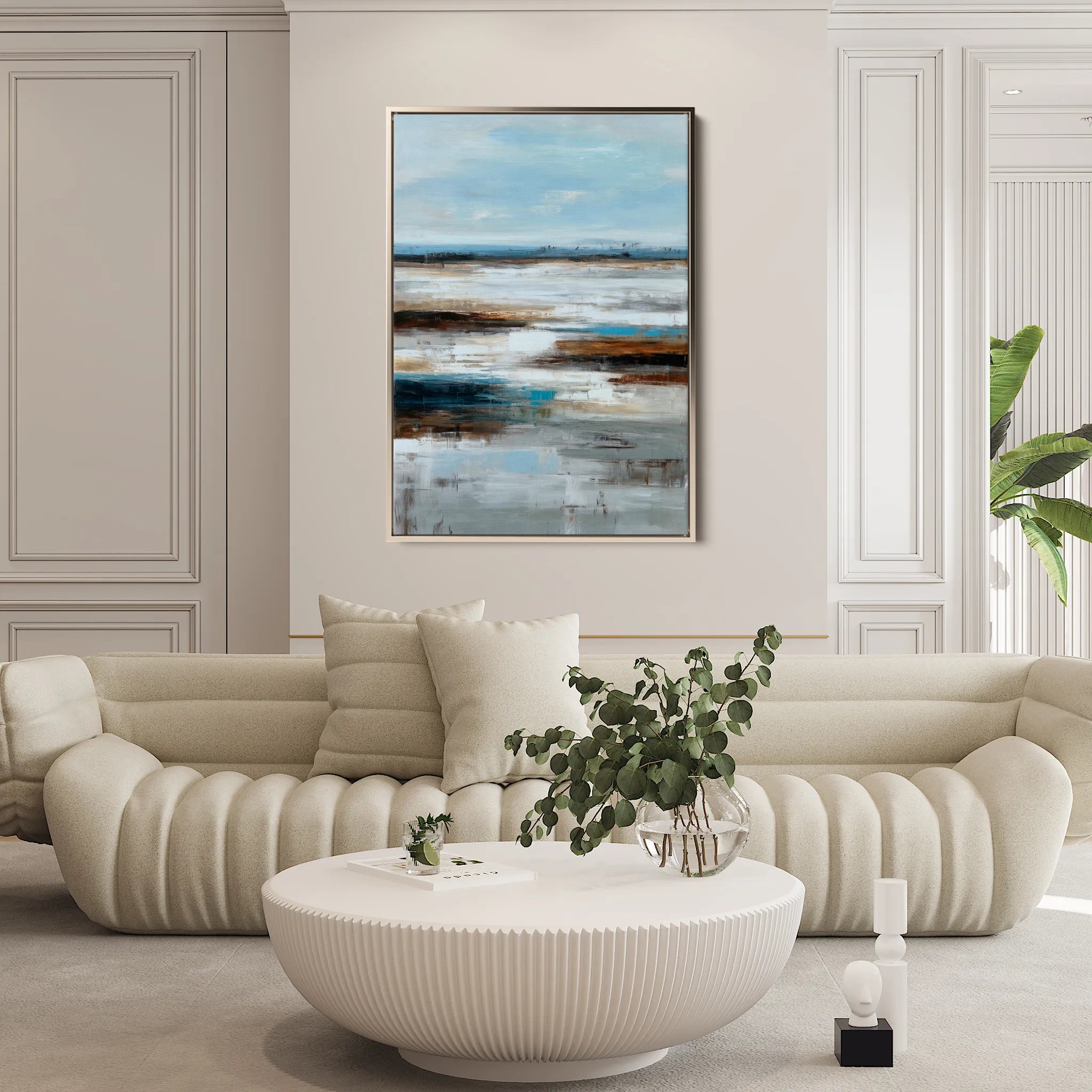 Abstract 2005 Canvas Art 60 x 40 cm / Black