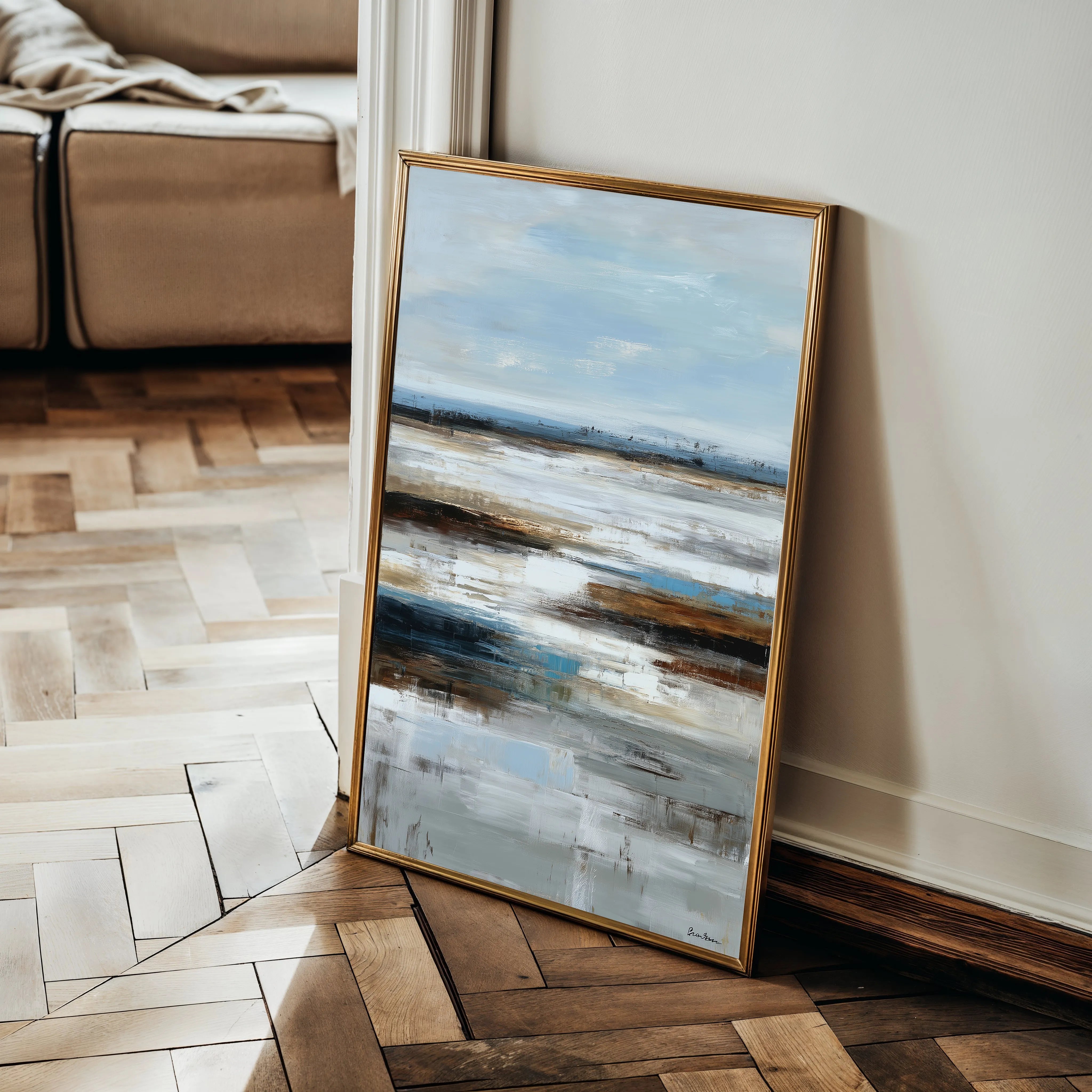 Abstract 2005 Canvas Art 60 x 40 cm / Black