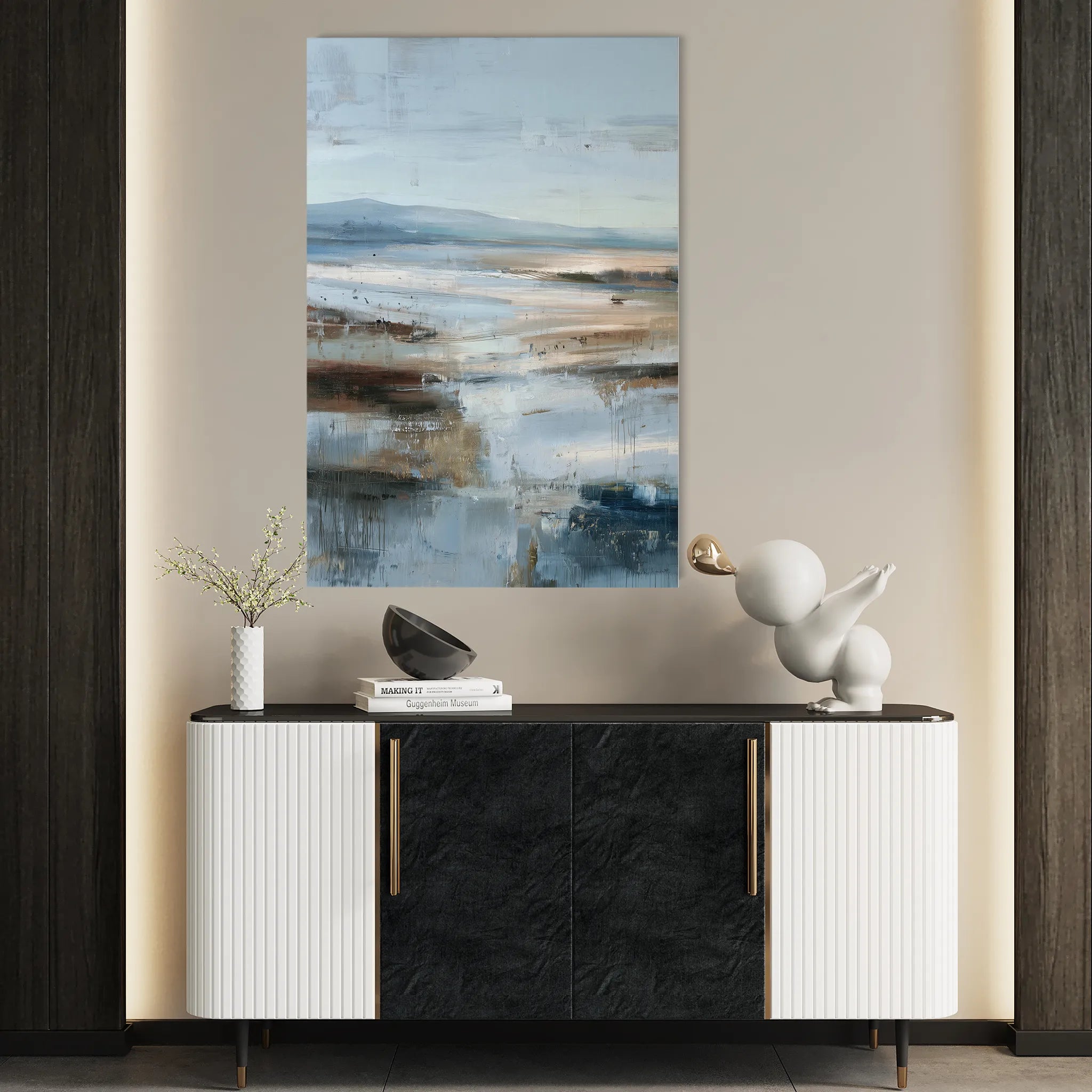 Abstract 2006 Canvas Art 60 x 40 cm / Black