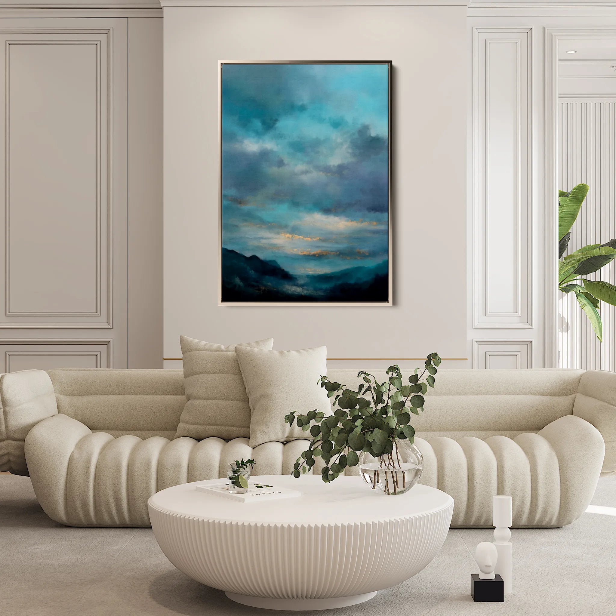 Abstract 2007 Canvas Art 60 x 40 cm / Black