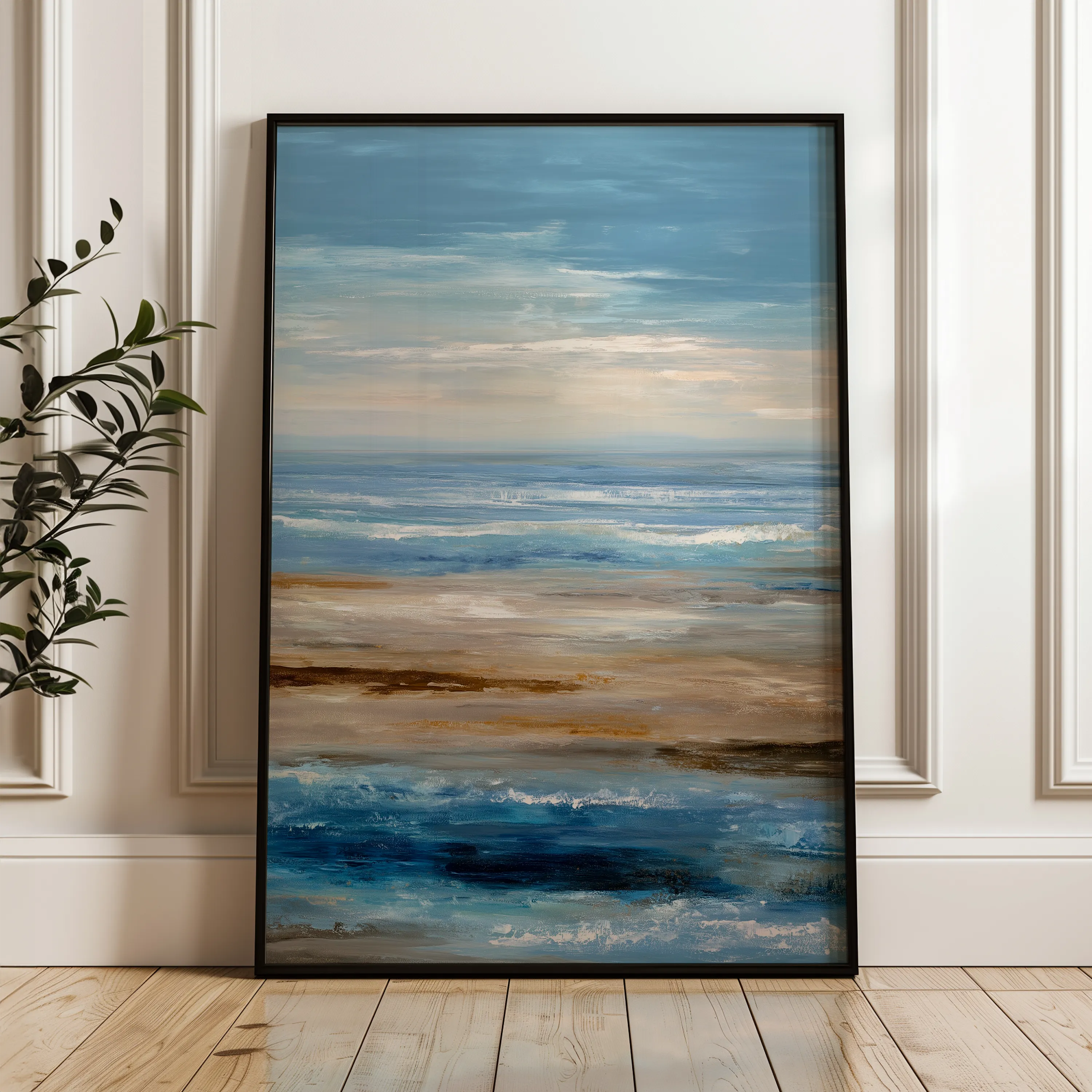 Abstract 2008 Canvas Art 60 x 40 cm / Black