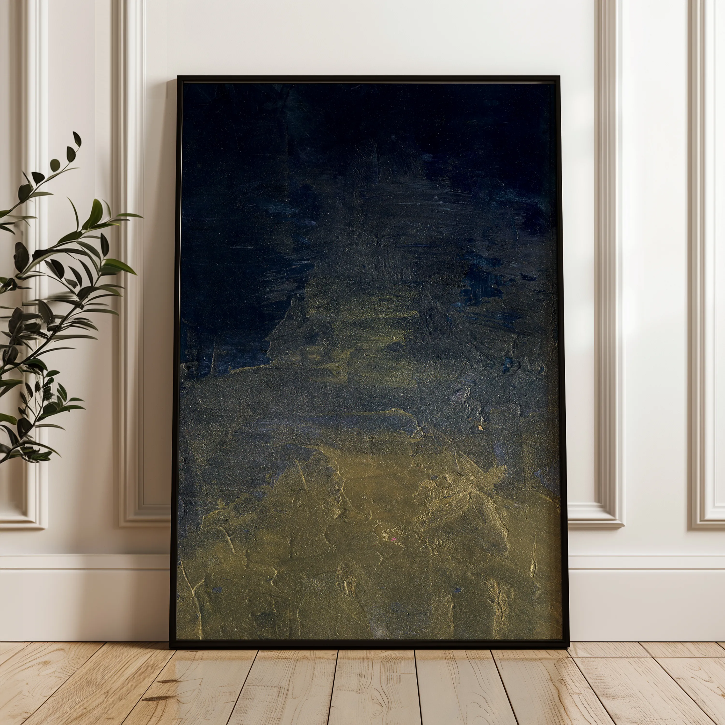 Abstract 201 Canvas Art 60 x 40 cm / Black